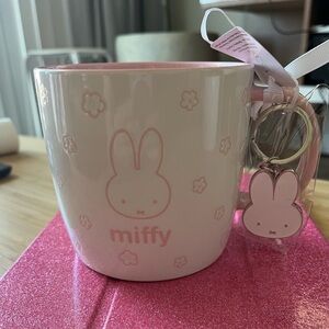 Miffy Pink White Cherry Blossom Sakura Mug